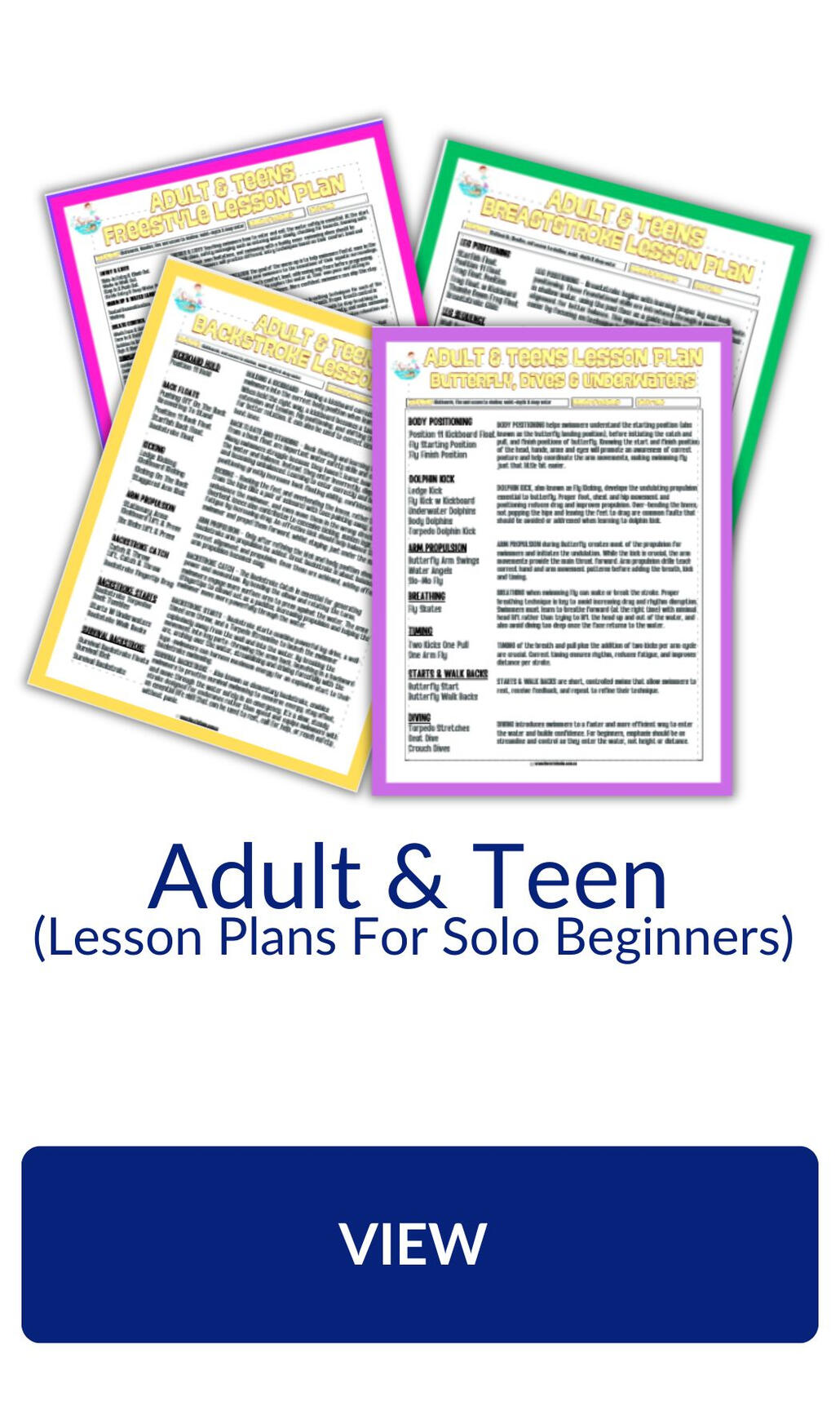 All ages and abilities lesson plans
