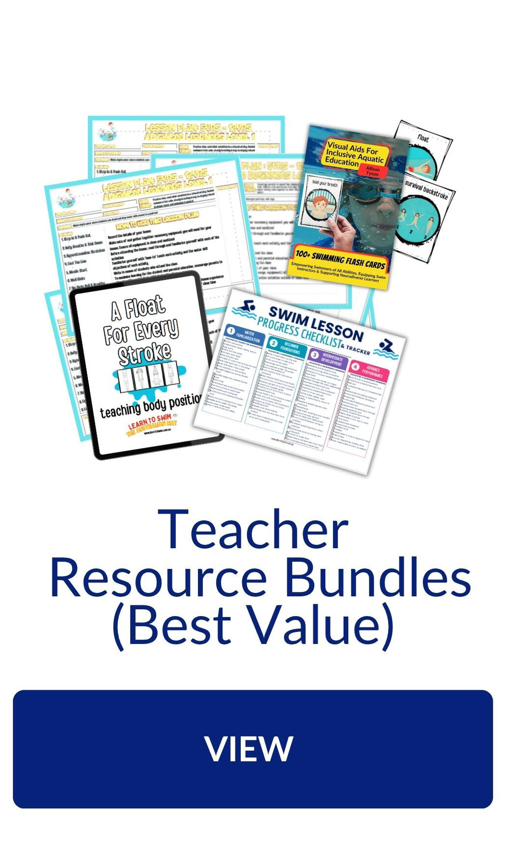 Teacher resource bundles Swim teacher resources