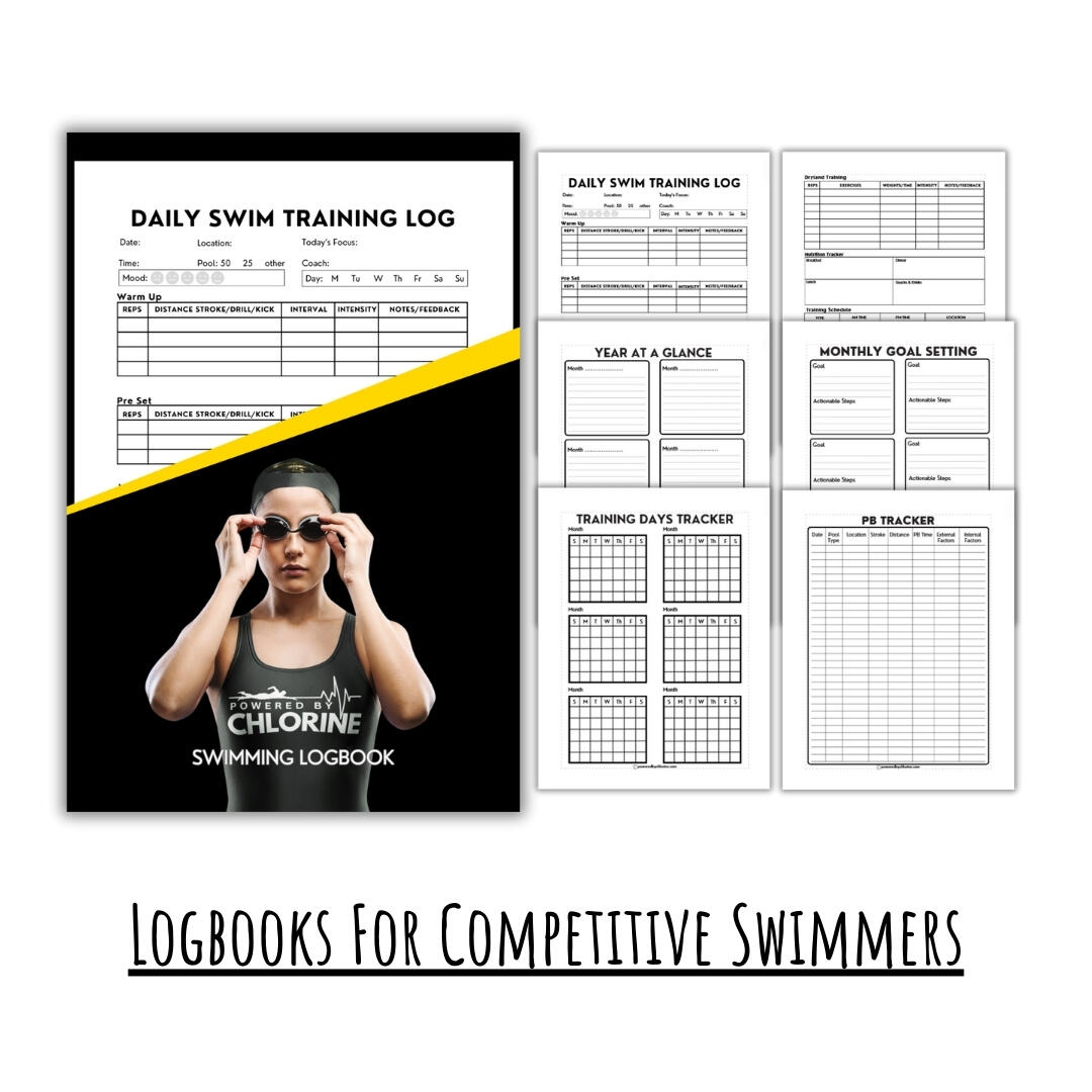 Download and print log books for competitive female swimmers