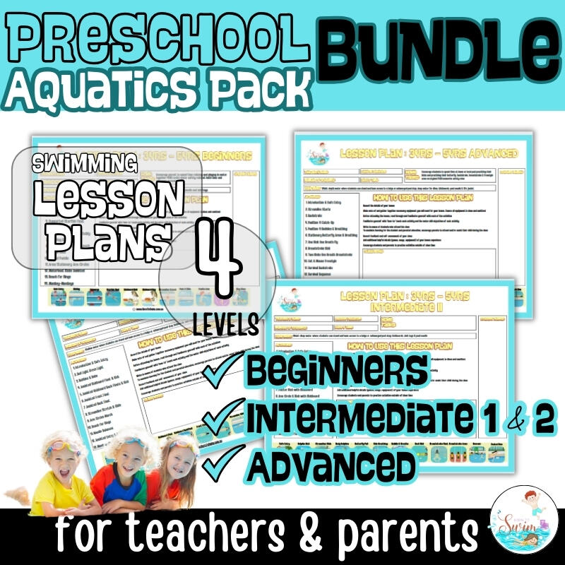 Swim teacher lesson plans for toddler 3 years to 5 years