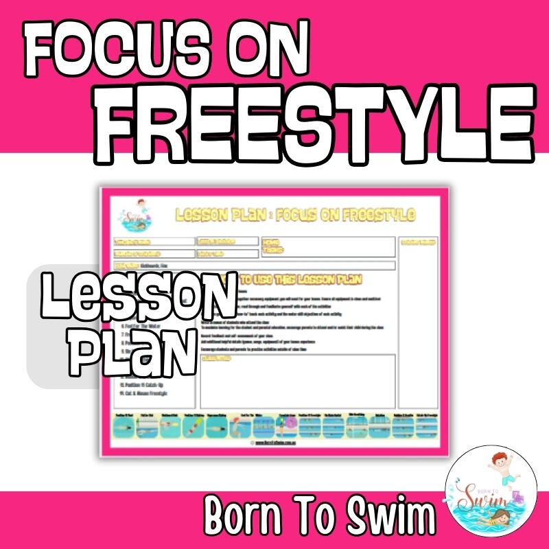 Teach freestyle or front crawl lesson plan